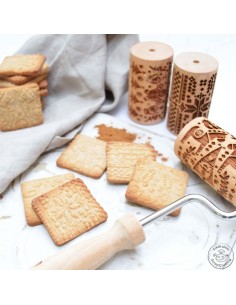 Mini Rodillos Madera Dibujo Navideño ScrapCooking 2