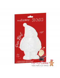 Molde Chocolate Papá Noel 3D Scrapcooking