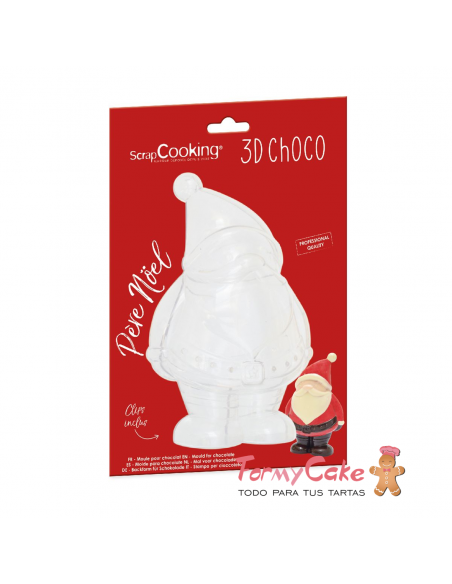 Molde Chocolate Papá Noel 3D Scrapcooking