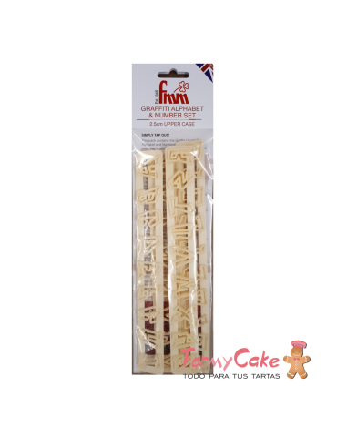 Cortantes Alfabeto y Números Graffiti FMM