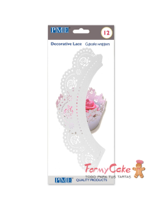 Wrappers 12ud Rosas Blancas PME