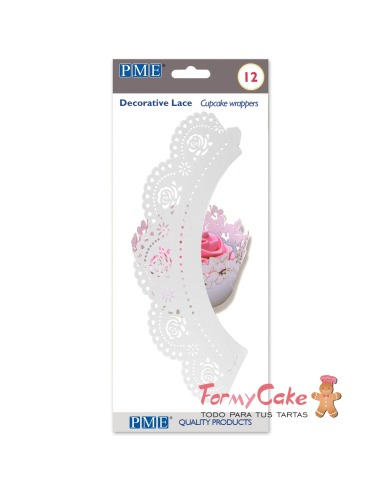 Wrappers 12ud Rosas Blancas PME