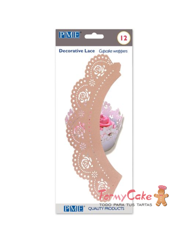 Wrappers 12ud Rosas Rosa PME