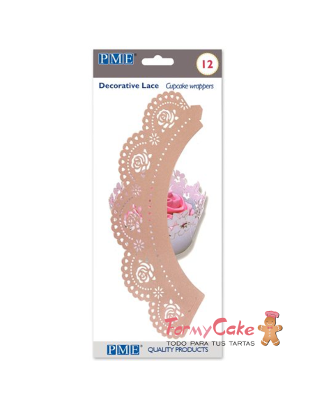 Wrappers 12ud Rosas Rosa PME