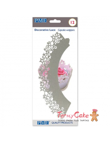 Wrappers 12ud Estrellas Plateadas PME