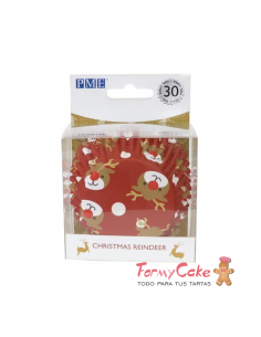 Cápsulas Metalizadas Reno De Navidad 30ud PME