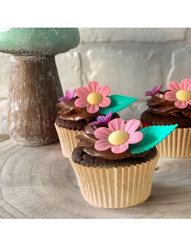 Flores Y Hojas De Oblea Dekora