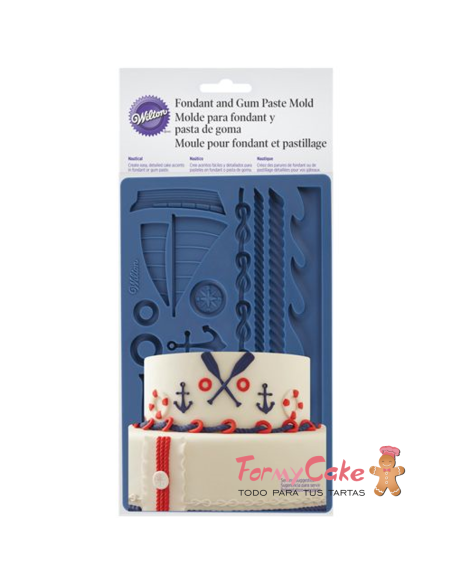 Molde Fondant Diseño Náutico Wilton