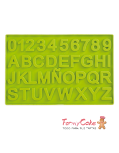 Molde Silicona Letras Y Números Chocolate Ibili