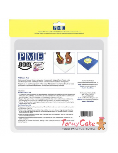 Almohadilla Fondant Modelado Flores PME