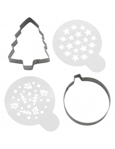 Set Cortadores/Plantillas navidad, 4ud. Wilton