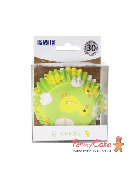 Cápsulas Aluminio Pollito Pascua 30ud PME