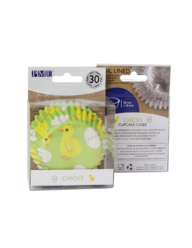 Cápsulas Aluminio Pollito Pascua 30ud PME