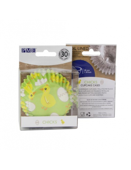 Cápsulas Aluminio Pollito Pascua 30ud PME