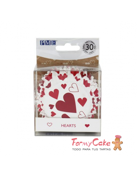 Cápsulas Aluminio PME Corazones 30ud