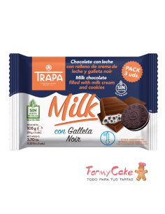 Trapamilk Chocolate Leche con Galleta 105gr Trapa