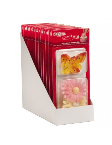 Margaritas Y Mariposas De Oblea 8ud Dekora