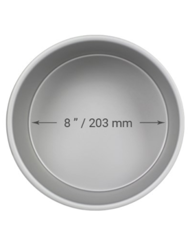 Molde Redondo Metal 20,3x10,2cm PME