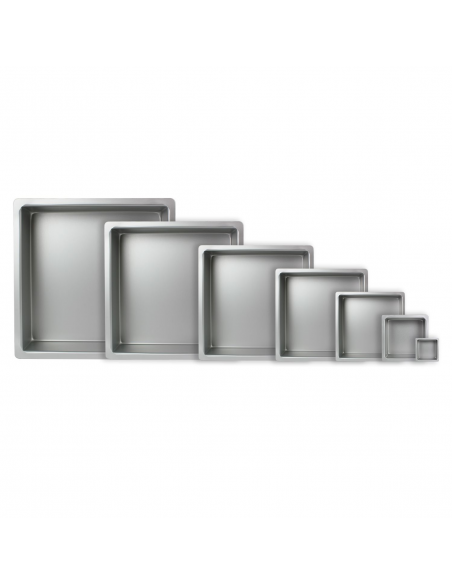 Molde Cuadrado Metal 10,2x10,2x7,5cm PME