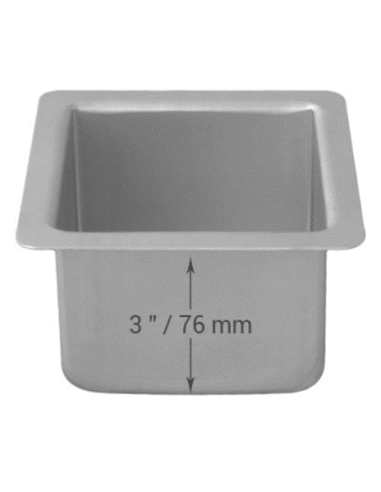 Molde Cuadrado Metal 15,2x15,2x7,6cm PME
