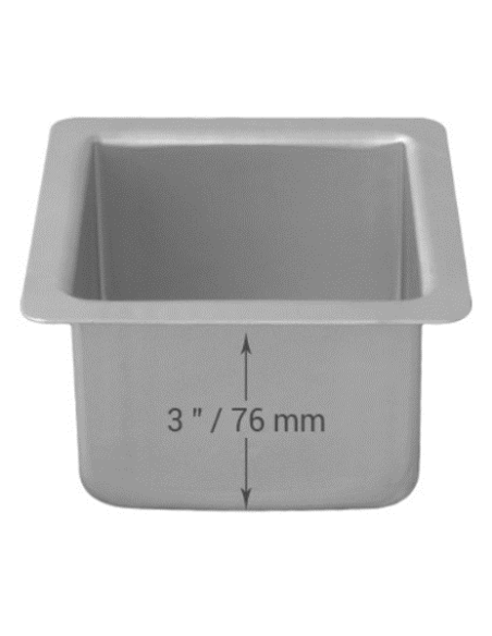 Molde Cuadrado Metal 15,2x15,2x7,6cm PME
