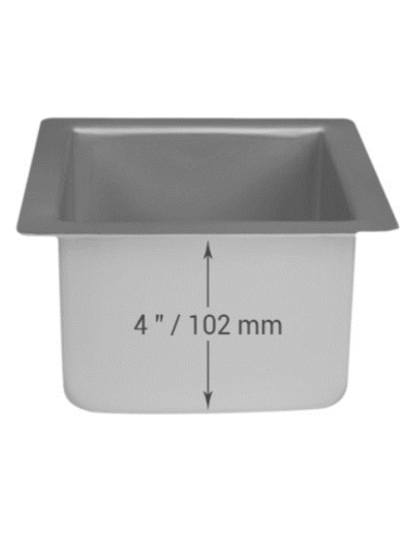 Molde Cuadrado Metal 20,3x20,3x10,2cm PME