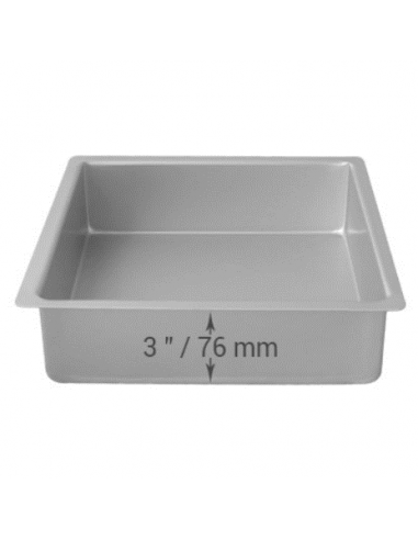 Molde Cuadrado Metal 25,4x25,4x7,5cm PME