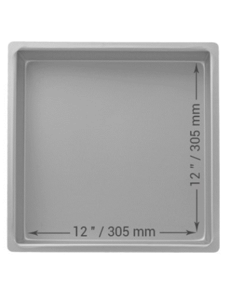 Molde Cuadrado Metal 30,5x30,5x7,5cm PME