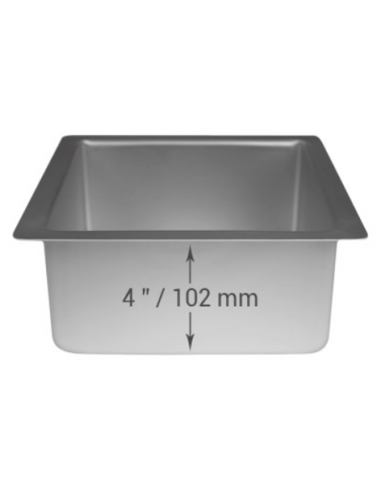 Molde Cuadrado Metal 35,6x35,6x10,2cm PME