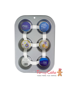 Molde Cupcakes para 6ud Pme