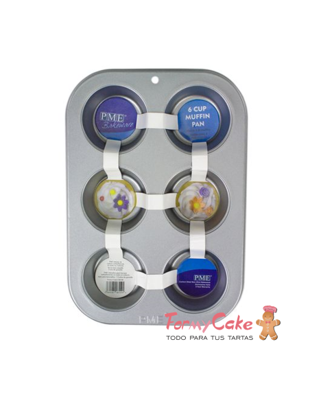 Molde Cupcakes para 6ud Pme
