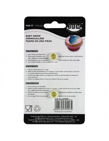 Molde Fondant Body Set/2 JEM