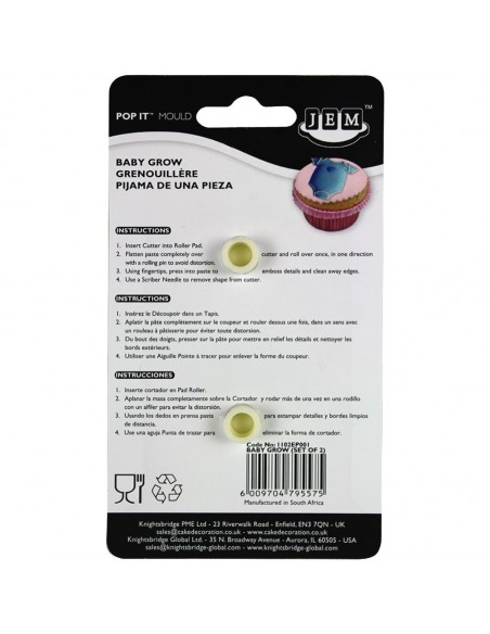 Molde Fondant Body Set/2 JEM