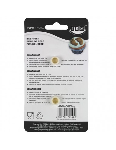 Molde Fondant Pies Set/2 JEM