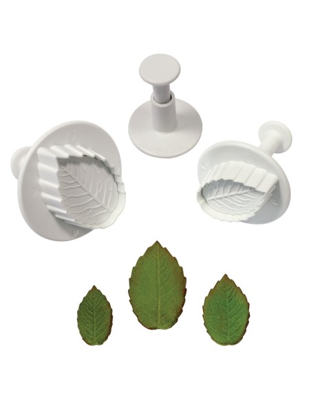 Cortantes Hojas de Rosa 3ud PME