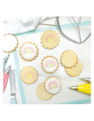 Tapete De Fibra De Vidrio Y Silicona Para Hornear 40x30cm Scrapcooking