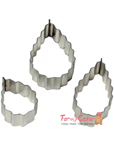 Cortadores Hoja Rosa 3Uds PME