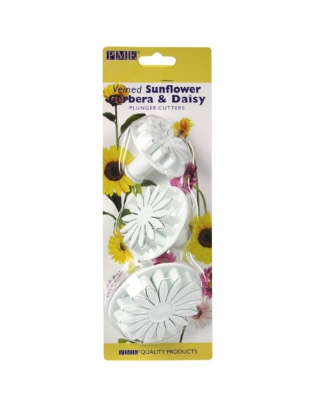 Cortantes Girasoles 3ud PME