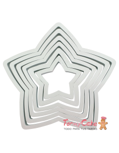 Cortantes Estrellas 6ud PME
