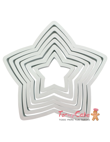 Cortantes Estrellas 6ud PME