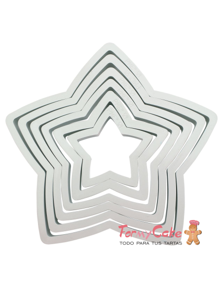 Cortantes Estrellas 6ud PME