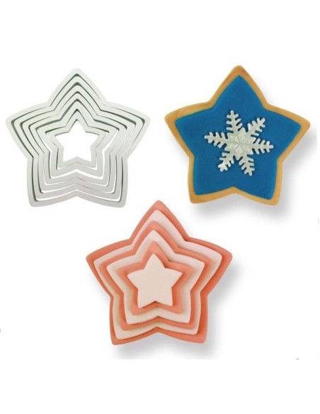 Cortantes Estrellas 6ud PME