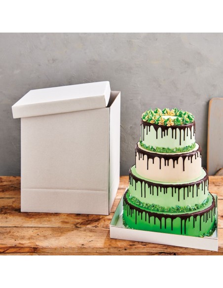 Caja Blanca para Tartas 37x37x45cm Funcakes
