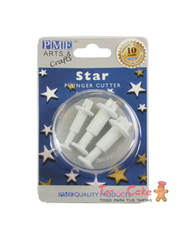 Cortantes Estrellas 3ud PME