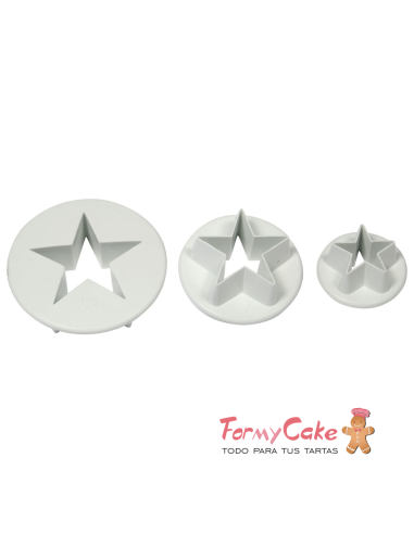 Cortantes Estrellas 3ud PME