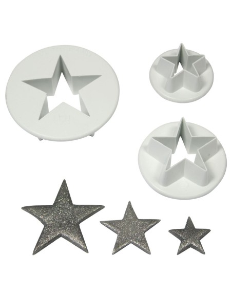 Cortantes Estrellas 3ud PME