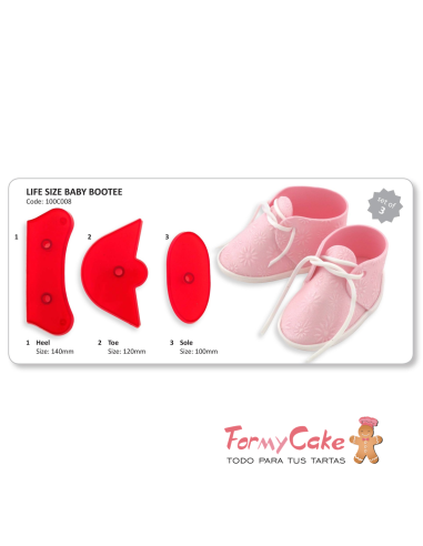 Cortantes Botitas Bebé 3pz cm JEM