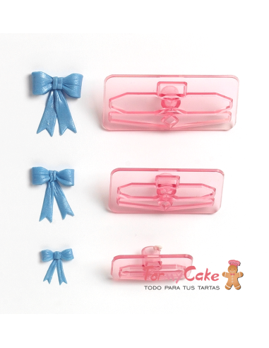 Crea preciosos lazos 3D con este set de 3 cortadores de lazo grandes.