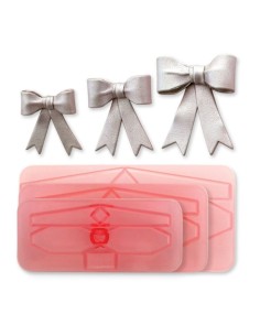 Crea preciosos lazos 3D con este set de 3 cortadores de lazo grandes. 2