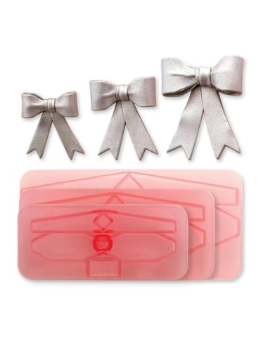 Crea preciosos lazos 3D con este set de 3 cortadores de lazo grandes.